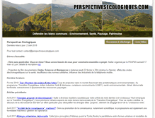 Tablet Screenshot of perspectivesecologiques.com
